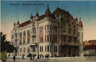 1914 Kolozsvár, Cluj; Kereskedelmi és Iparkamara / Chamber of Commerce and Industry (gyűrődés / crease)