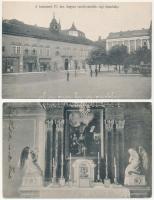 Budapest V. A Kegyes-tanítórendi piarista gimnázium, belső - 5 db régi képeslap