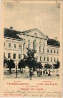 1902 Lugos, Lugoj; Megyeháza. Nemes Kálmán kiadása / Casa Comitatului / Comitatshaus / county hall