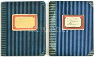 1941-1942 Postatakarékpénztár 2 db számlakönyv