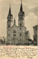 1902 Temesvár, Timisoara; Gyárváros, Római katolikus templom. Römmler & Jonas / Fabric, Catholic church