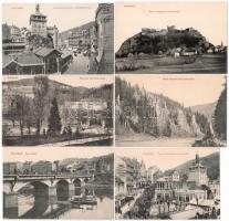 Karlovy Vary, Karlsbad; - 6 pre-1945 unused town-view postcards