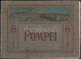 cca 1900-1920 Pompei látnivalói, színezett képekből álló album, széteső állapotban, ceruzás belerajzolásokkal