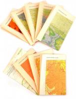 cca 1960 Guatemala 8+1 db földtani térkép 1: 125 000