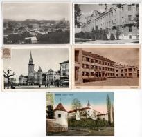 14 db RÉGI délvidéki és kárpátaljai város képeslap / 14 pre-1945 historical Hungarian town-view post...
