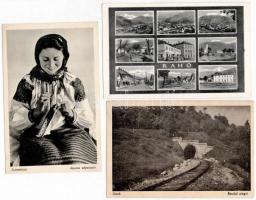 14 db RÉGI délvidéki és kárpátaljai város képeslap / 14 pre-1945 historical Hungarian town-view post...