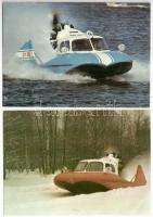 44 db MODERN motívum képeslap: földi, légi és vízi járművek / 44 modern motive postcards: land, air ...