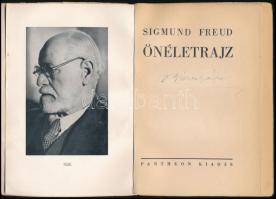 3 db Sigmund Freud által írt könyv: Önéletrajz. Bp.,én., Pantheon. Kiadó papírkötés, foltos borítóva...
