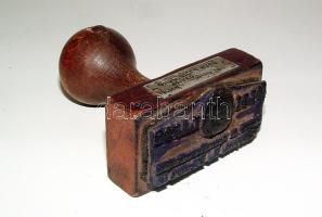 cca 1900 Toldi Lajos zeneműkereskedése pecsétnyomó (Geduldiger Hugó bélyegzőkészítő)