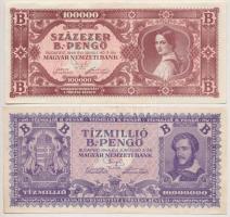 1946. 10.000BP + 100.000BP + 1.000.000BP + 10.000.000BP T:II-III szép papír