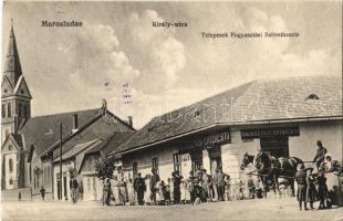 1916 Marosludas, Ludosul de Mures, Ludus; Király utca, Telepesek Fogyasztási és értékesítő szövetkezete, üzlet / cooperative shop (EK)