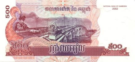 Kambodzsa 1992-2005. 50R, 100R (2x) klf db-ok, 200R (2x) klf db-ok, 500R, 1000R (2x) klf db-ok T:I Ö...
