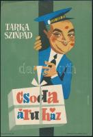 1961 Villamosplakát: Tarka színpad Csoda áruház, Gr.: Lengyel, kis szakadással, 24×16,5 cm