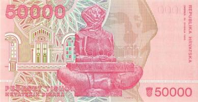 Horvátország 1991-93. 1D, 5D, 10D, 25D, 100D, 50.000D, 100.000D T:I Összesen 7klf db!