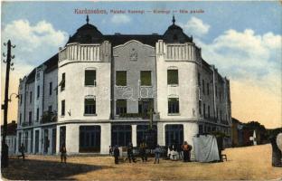 1915 Karánsebes, Caransebes; Korongi féle palota, Román kaszinó / Palatul Korongi, Casina Romana / palace, Romanian casino