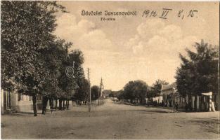 1912 Karasjeszenő, Jaszenova, Jasenovo; Fő utca. Dajkovits J. utóda kiadása / main street