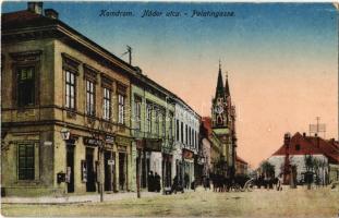 Komárom, Komárnó; Nádor utca, üzletek / street, shops