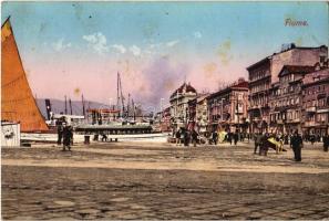 1912 Fiume, Rijeka; port, ships