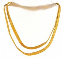 Arany(Au) 14K meandermintás nyaklánc, jelzés nélkül, h: 41 cm, nettó: 30,3 g