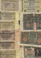 Német Birodalom 1900-as évek elejétől 1930-as évekig 38db bankjegy T:vegyes