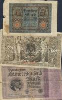 Német Birodalom 1900-as évek elejétől 1930-as évekig 38db bankjegy T:vegyes