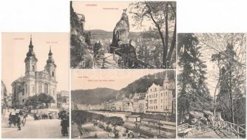 Karlovy Vary, Karlsbad; - 4 pre-1945 postcards