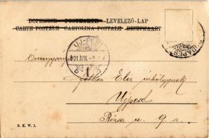 1901 Easter greeting card, ladies with sheep. B.K.W.I. (EK)