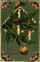 1908 Ein frohes Weihnachtsfest / Christmas greeting card. EAS litho (Rb)