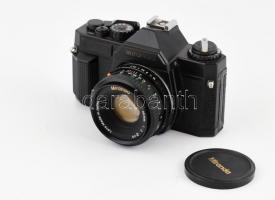 Miranda MS-1 japán SLR fényképezőgép, Miranda 50mm f/2 objektívvel, PK bajonettel, működőképes, jó állapotban