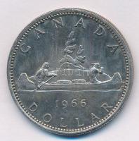 Kanada 1966. 1$ Ag "II. Erzsébet" T:2 patina Canada 1966. 1 Dollar Ag "Elizabeth II&q...