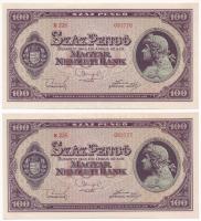 1945. 100P (2x) sorszámkövetők T:I Adamo P18