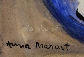 Anna Margit jelzéssel: A zenész. Olaj, papír. Jobb alsó sarkában kisebb töréssel. 40x30,5 cm