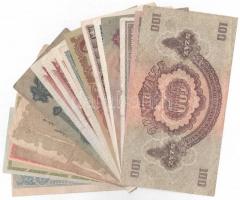 19db-os magyar forint-pengő bankjegy tétel, mind különféle névérték vagy évjárat, közte 1848. 5Ft &q...