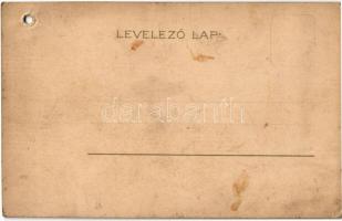 Négyes (I.) / Hungarian romantic art postcard, dance ball, lady with officers. Kosmos Műintézet lith...