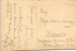 Budapest I. Tabán, Albecker Antal veje Schreil Győző vendéglője, étterem, háttérben a Budai vár. &qu...