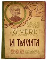 cca 1910 Verdi Traviata kotta füzet