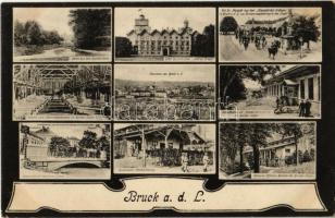 1916 Lajtabruck, Bruck an der Leitha; Barakk tábor, hálóterem, Harrach kastély, tiszti barakk / military barracks. Art Nouveau (EK)
