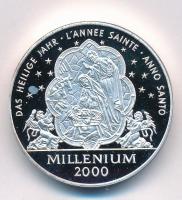 Svájc 2000. Millenium - Szentév jelzett Ag emlékérem (31,42g/0.999/32mm) T:PP kis patina Switzerland 2000. Millenium - Holy Year hallmarked Ag commemorative medallion (31,42g/0.999/32mm) C:PP small patina