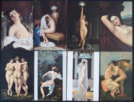 114 db RÉGI Stengel litho művész motívum képeslap, 14 erotikus / 114 pre-1945 Stengel litho art motive postcards, 14 erotic