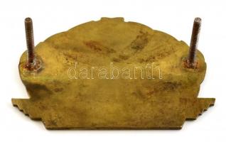 250 ezer km balesetmentesen autóra csavarható réz plakett. 10x7 cm