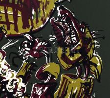 Simonyi Emő (1943-): Álom, 1992. Szitanyomat, papír. Jelzett és datált, művészpéldány E/A jelzéssel....