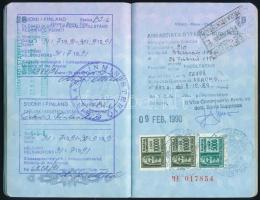 1987 Útlevél + 2 db előadóművészi engedély