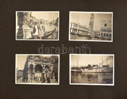 1931 Fotóalbum olaszországi és horvátországi képekkel, összesen kb 130 db kép / Italy, Croatia album...