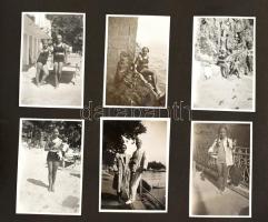 1931 Fotóalbum olaszországi és horvátországi képekkel, összesen kb 130 db kép / Italy, Croatia album...