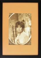 Inkey Tibor (1908-1998): Ruttkai Éva (1927-1986) színésznő fotója, a hátoldalán pecséttel jelzett, p...