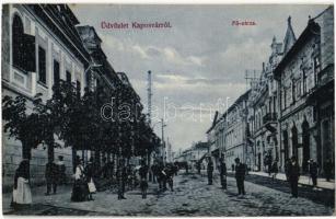 Kaposvár, Fő utca. Hagelmann Károly kiadása (EK)