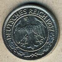 Német Birodalom/Weimari Köztársaság 1937A 50Rpf T:2