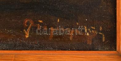 Görgényi István (?-): Ősz táj. Olaj, farost, jelzett, keretben, 38x50 cm