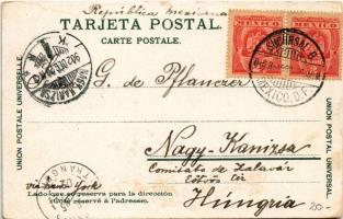 1902 Mexico City, Castillo de Chapultepec / castle (worn corner)