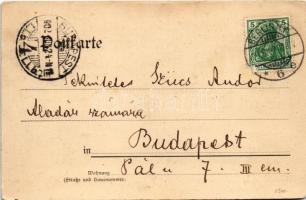 1902 Berlin, Hoch- u. Untergrundbahn, Potsdamer Bahnhof / elevated railway and subway, railway stati...